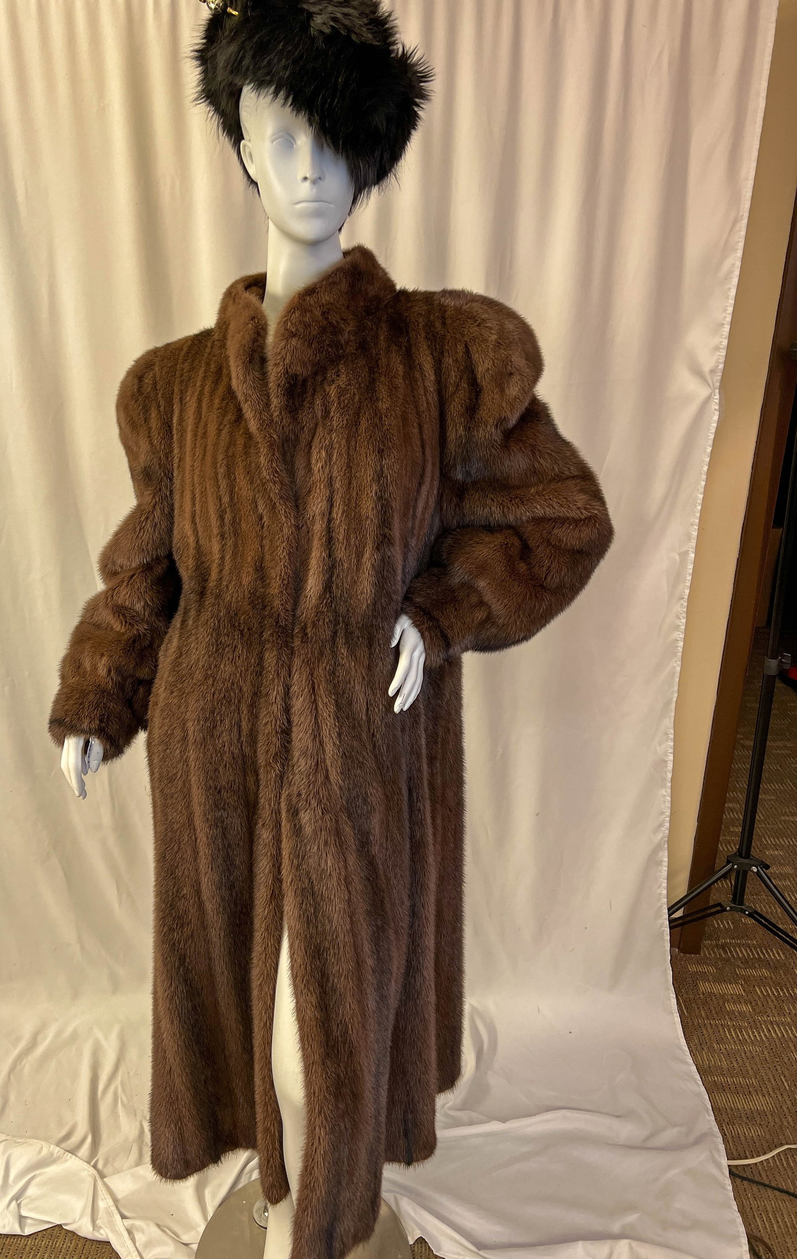 Womans Saga Mink Full Length Coat (1 of 7)