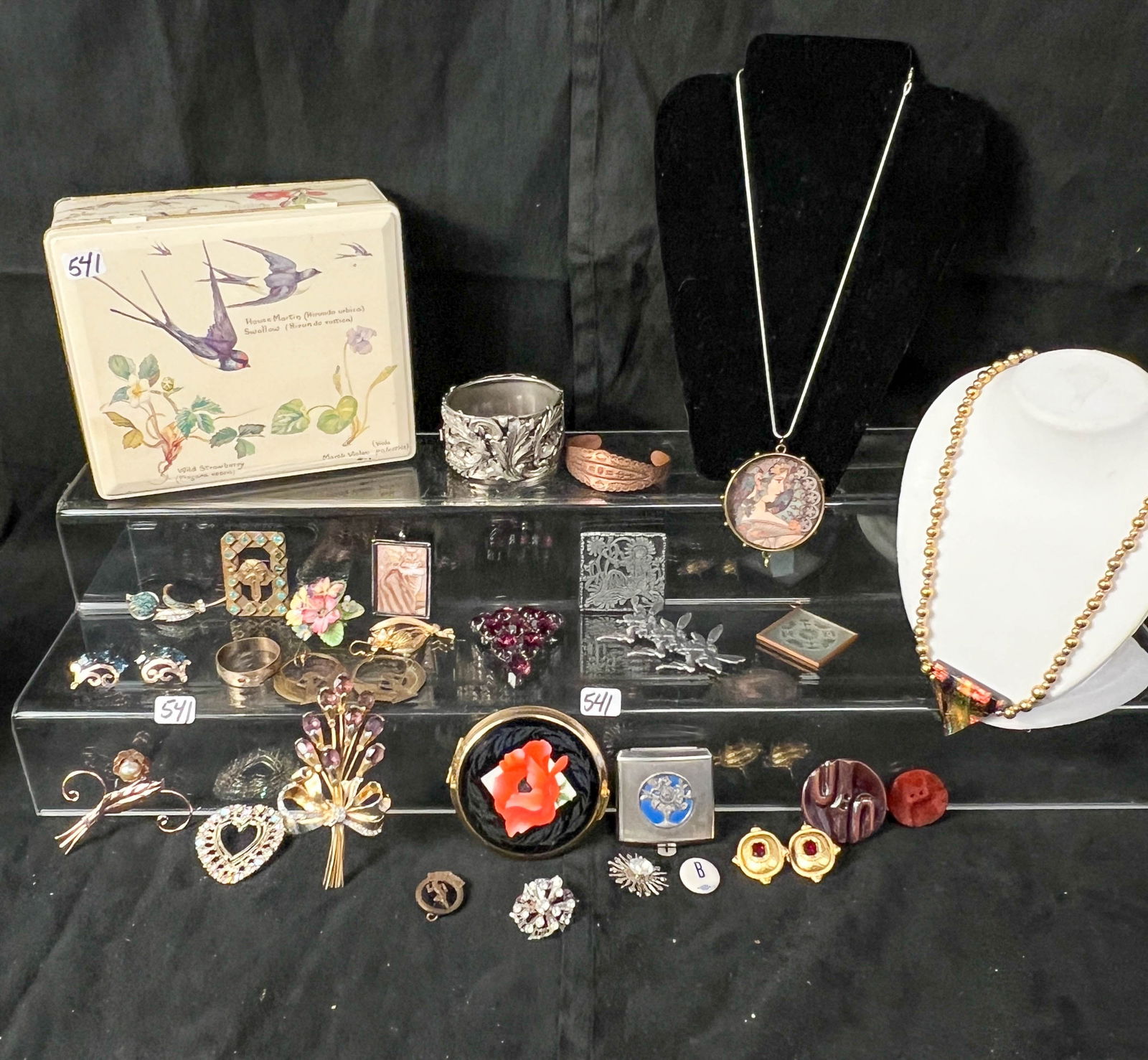 Group of Vintage Brooches, Necklaces, Earrings, More! (1 of 15)