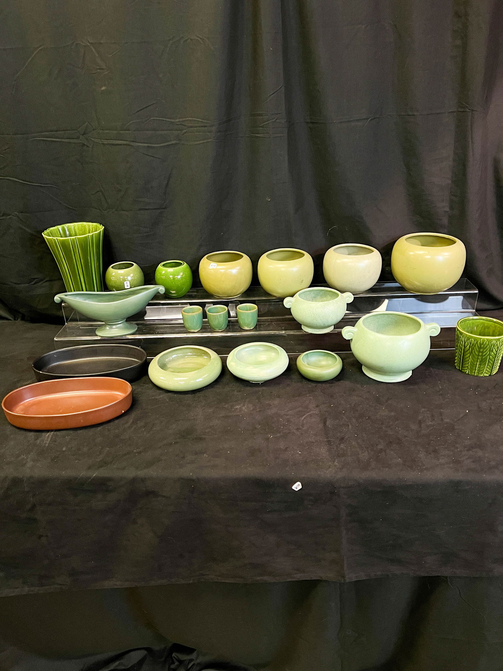 Group of 40's and 50's Green Pottery, McCoy, Floraline, More! (1 of 13)