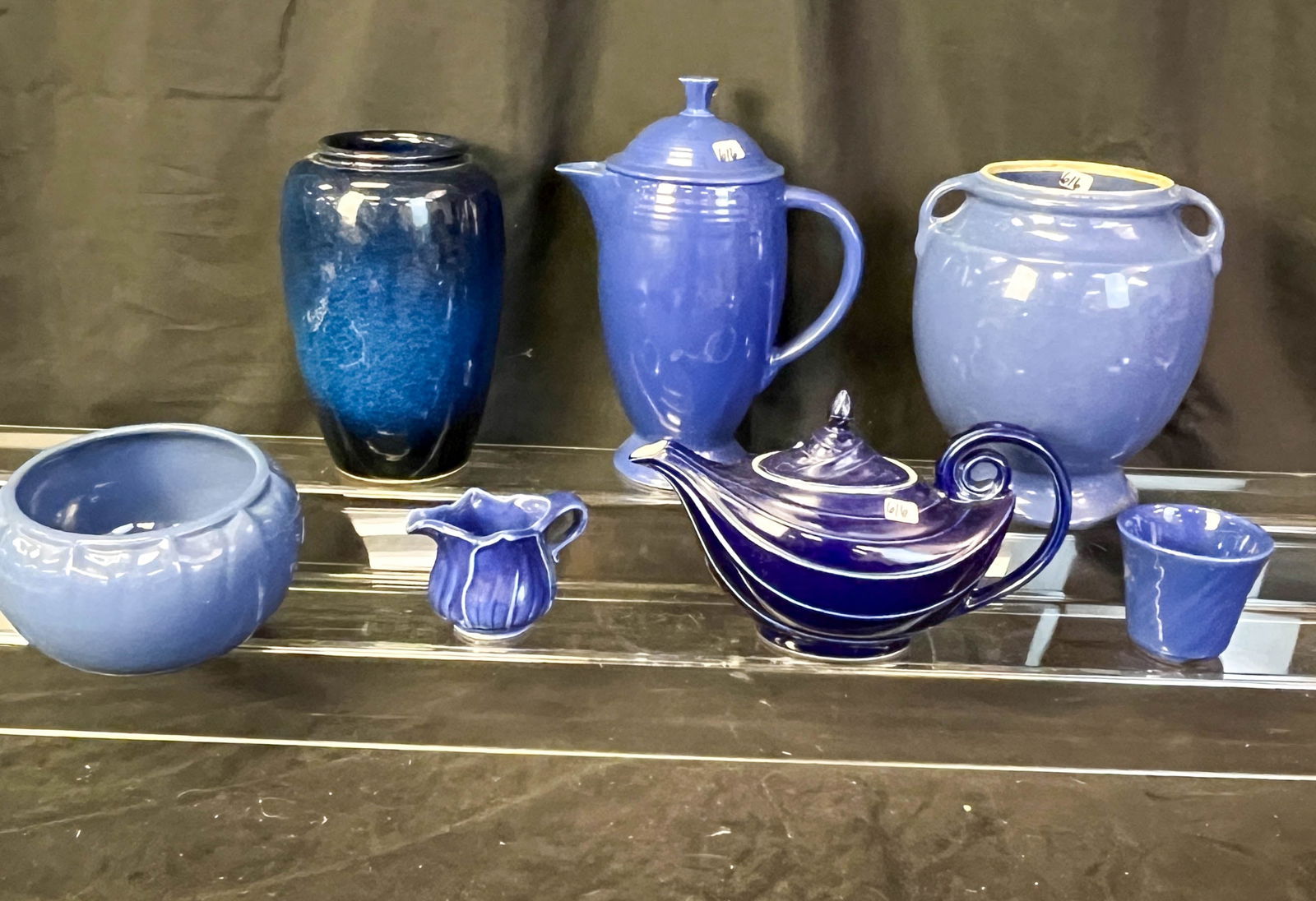 Group of Blue American MCM  Pottery, Fiestaware, Hall, More! (1 of 15)