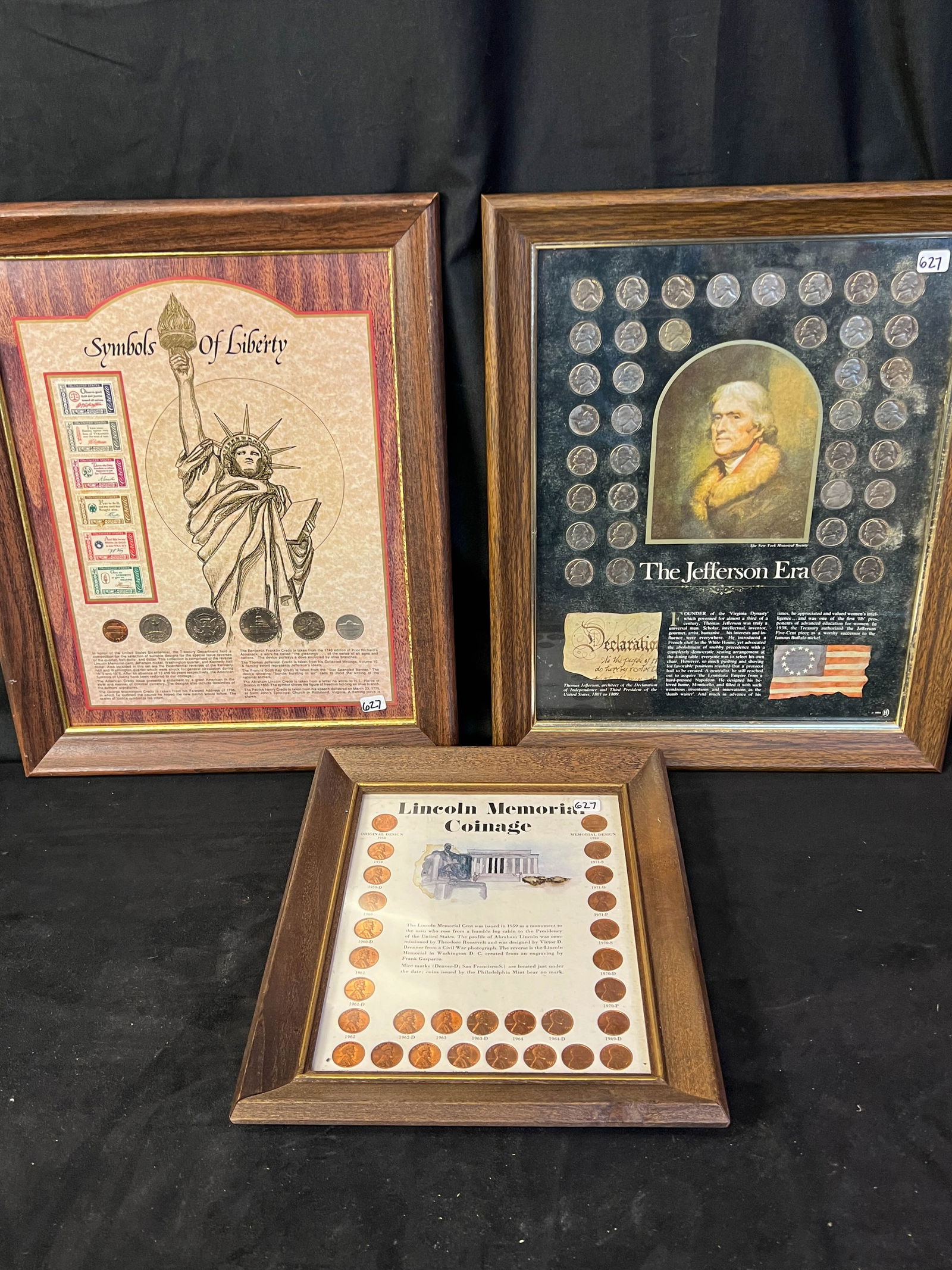 3 Framed Commemorative American Coin Displays (1 of 4)