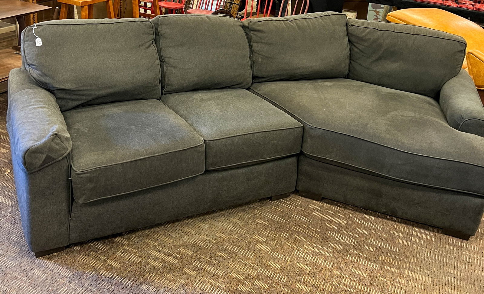 Uniquely Shaped 2 Piece Sectional Sofa (1 of 6)