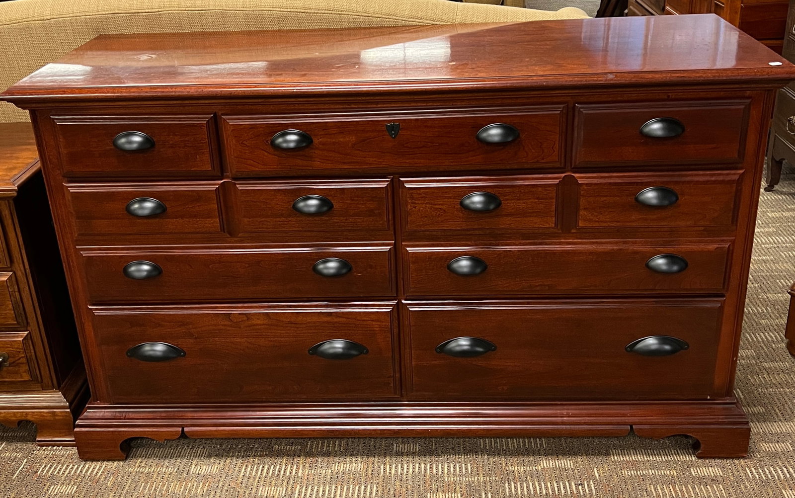 American Drew Co. Cherry 7 Drawer Chest of Drawers (1 of 4)