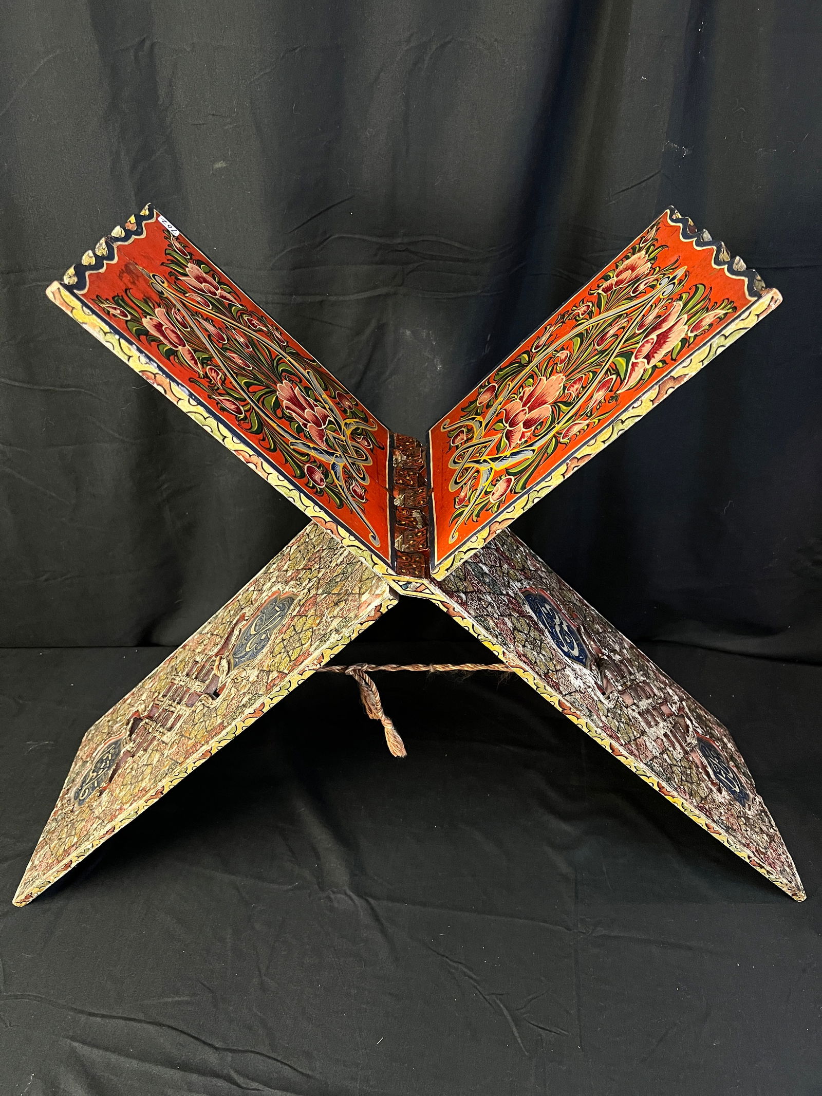 Islamic Hand Painted Folding Koran Holder c.1930's (1 of 13)