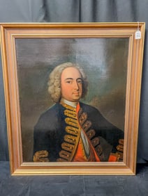 English School Portrait of Sir Thomas Samwell Brunt, English School 18th C.