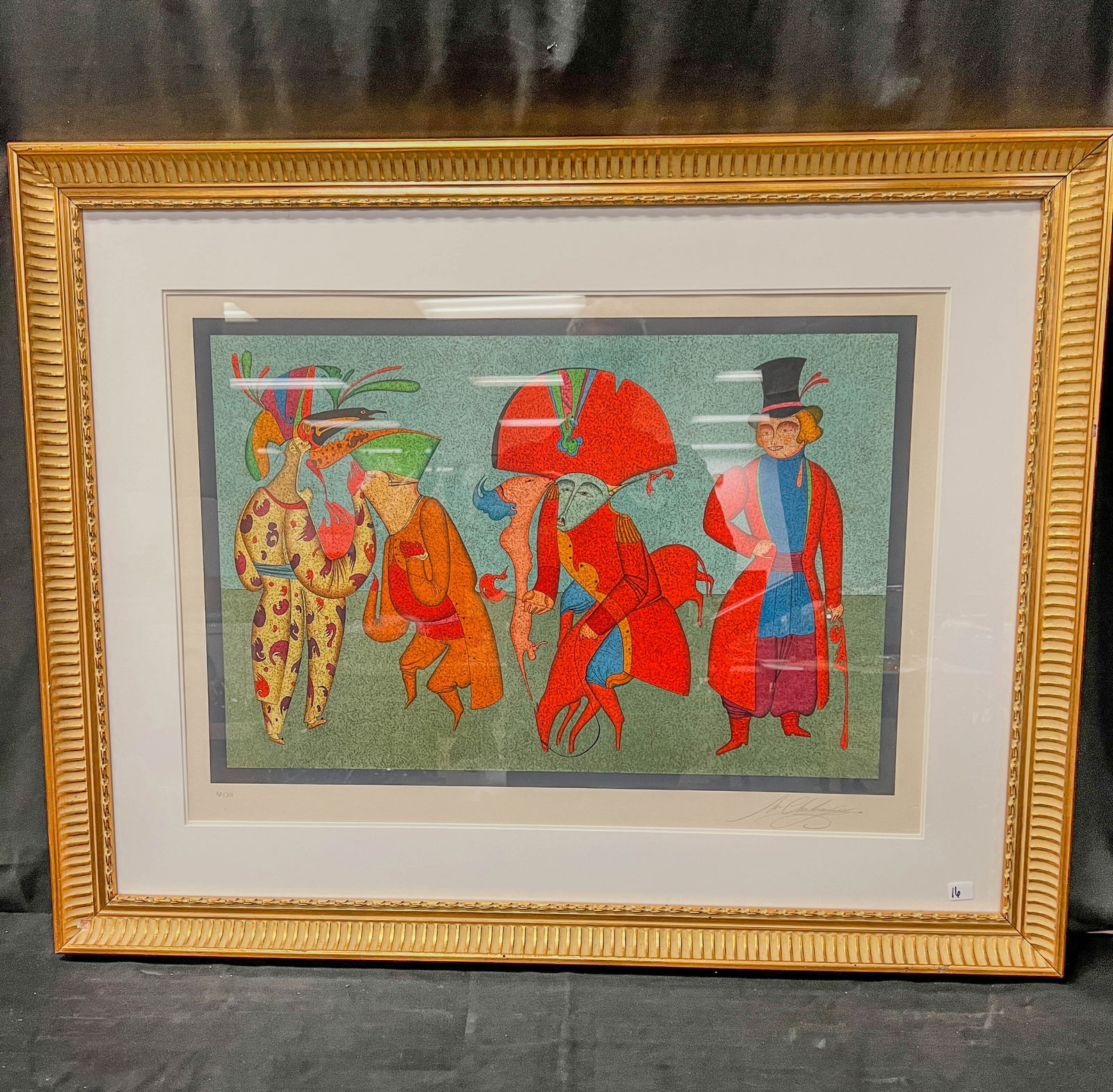 Michail Chemiakin Surrealist Signed Lithograph, Signed c.1970's (1 of 8)