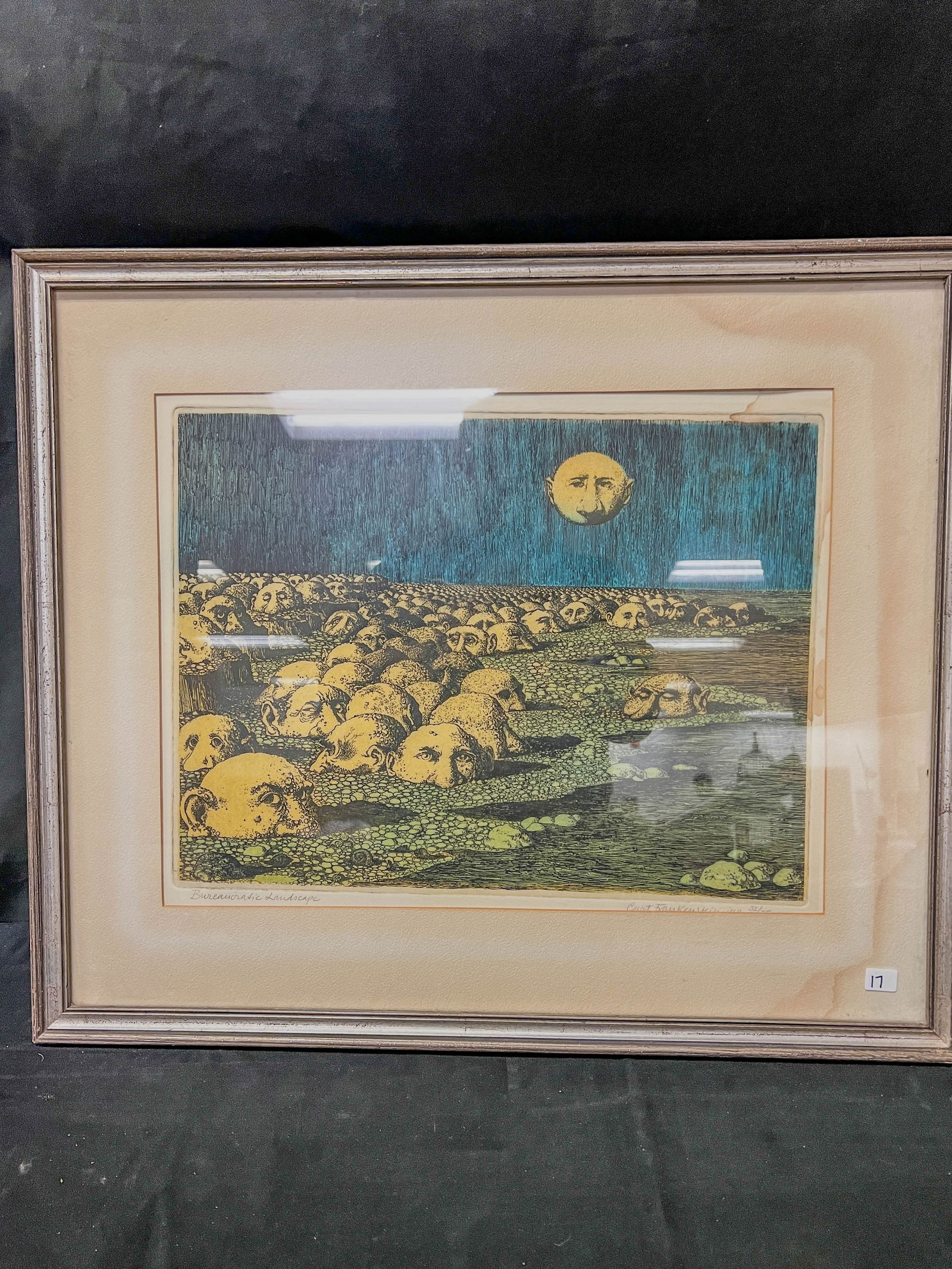 Curt Frankenstein Hand Colored Etching C. 1970 (1 of 8)