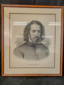 Kurz and Allison Stone Lithograph Of Tennyson C.1890's
