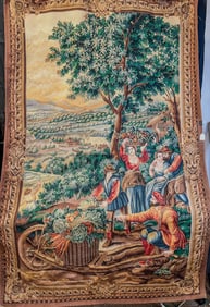 Antique French Hand Woven Tapestry of Important Size