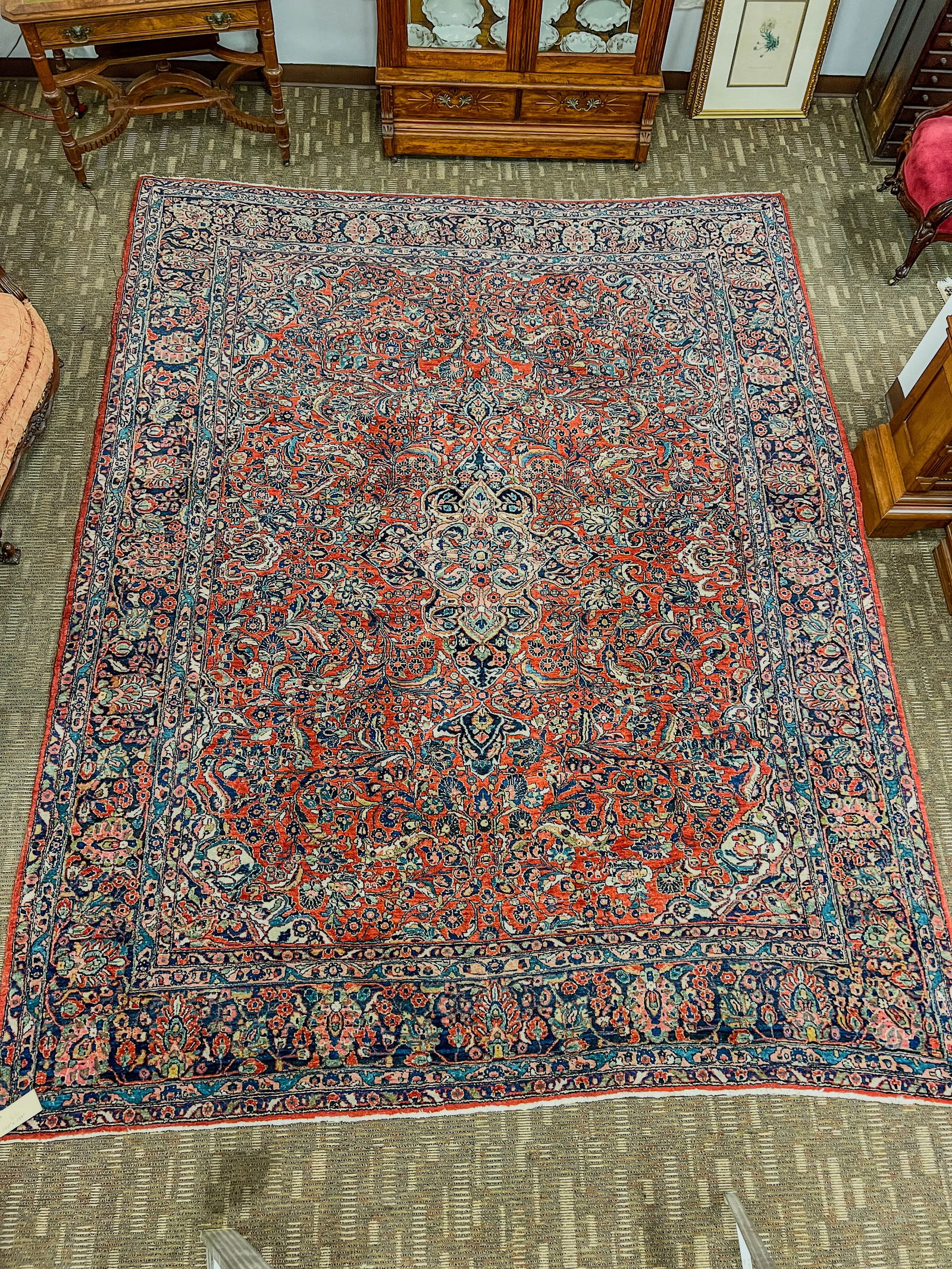 Sarouk Persian Hand Tied Room Sized Rug (1 of 10)