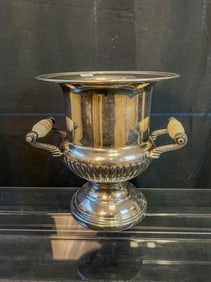 Antique Champagne Bucket with Bone Handles