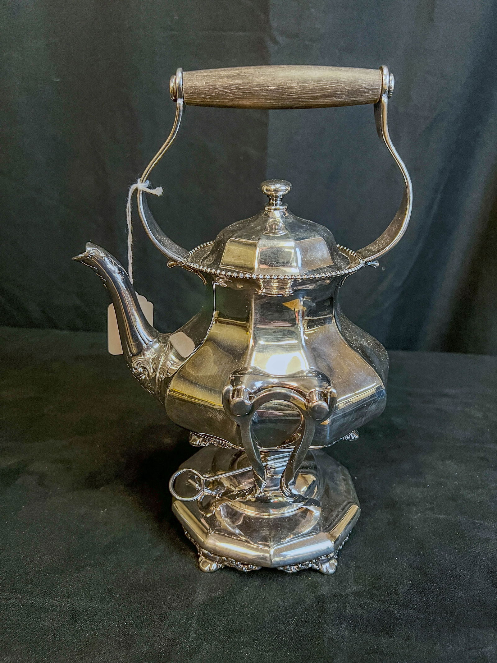 Silverplate Teapot on Stand c.1900 (1 of 8)