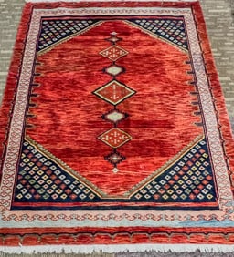 Antique Hamadan Gabah Hand Tied Wool Rug