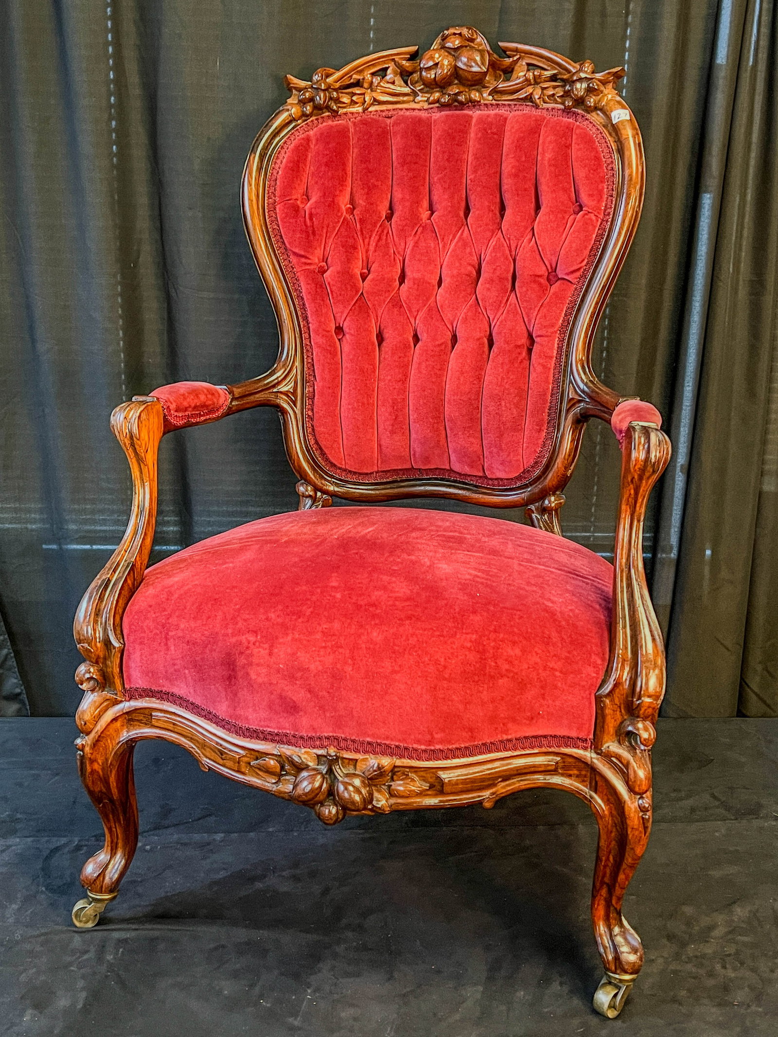 1860's Victorian Rosewood Armchair (1 of 12)