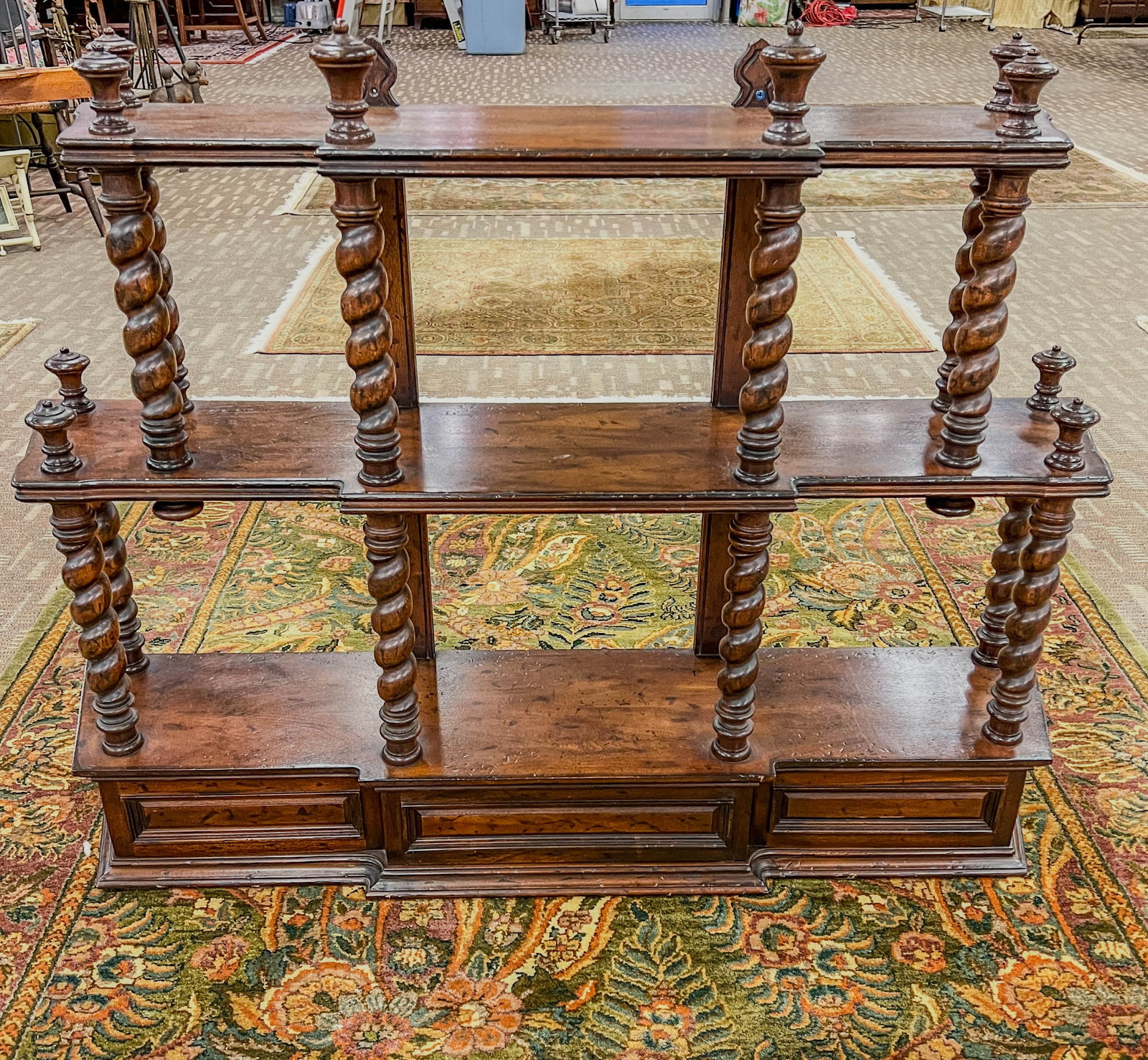 Barley Twist 3 Tier Knick Knack Stand (1 of 5)