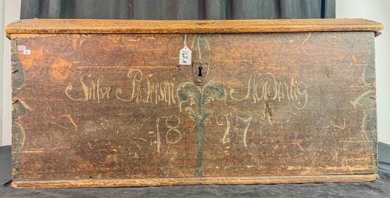 1897 Norwegian Dome Top Immigrants Trunk