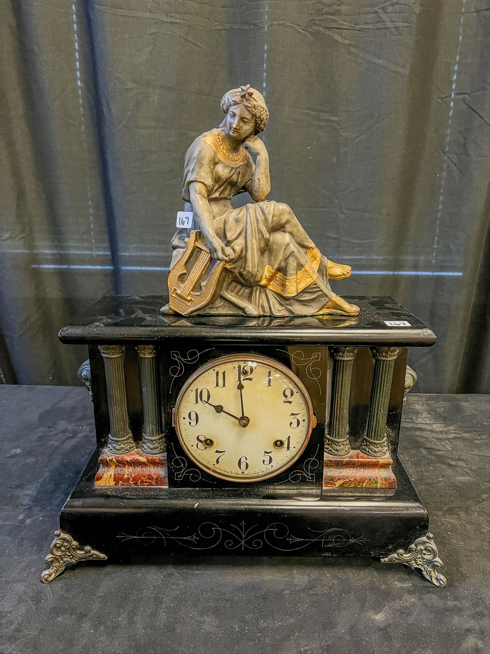 Victorian Waterbury Mantle Clock (1 of 14)