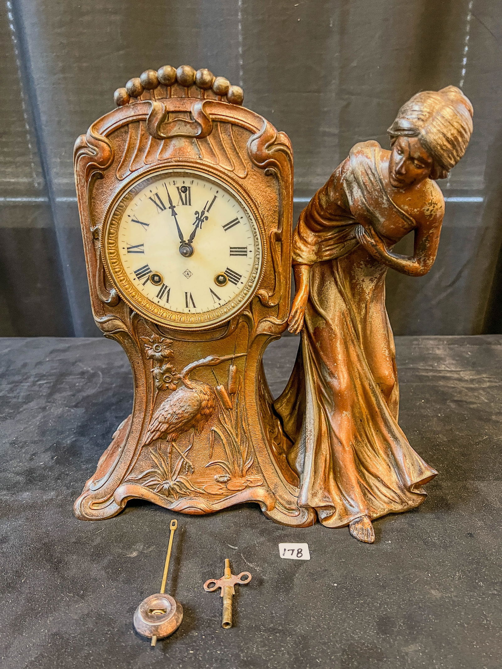 Art Nouveau Ansonia Clock (1 of 11)
