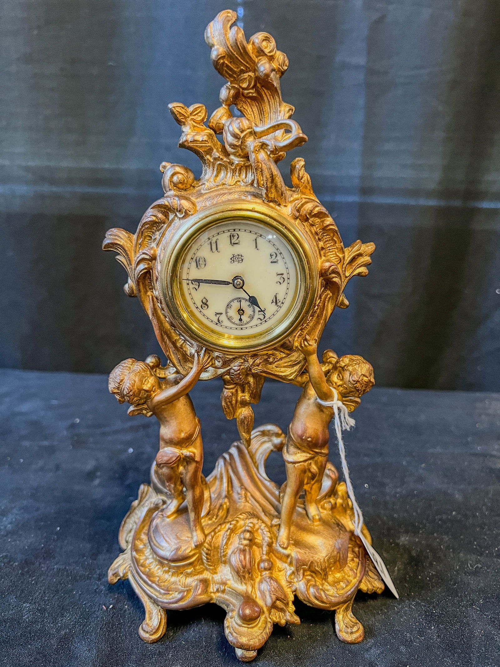 Antique Gilt Jennings Brothers Rococo Clock (1 of 8)