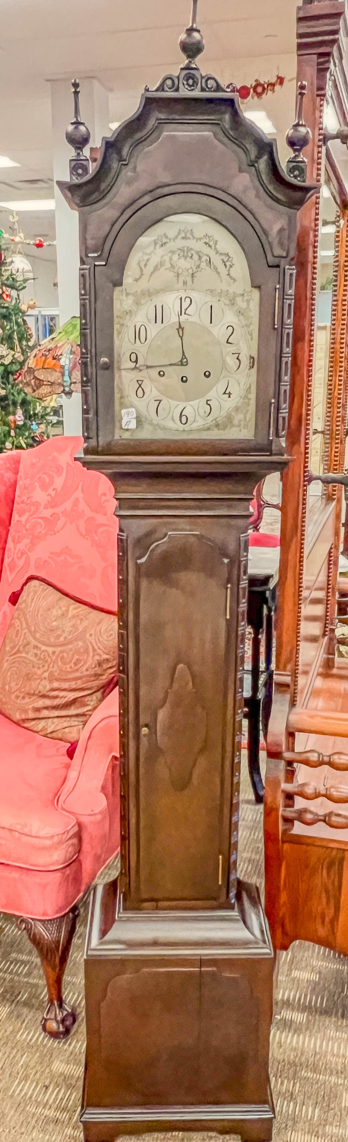 Mahogany Chippendale Style Herschede Grandmother Clock (1 of 8)
