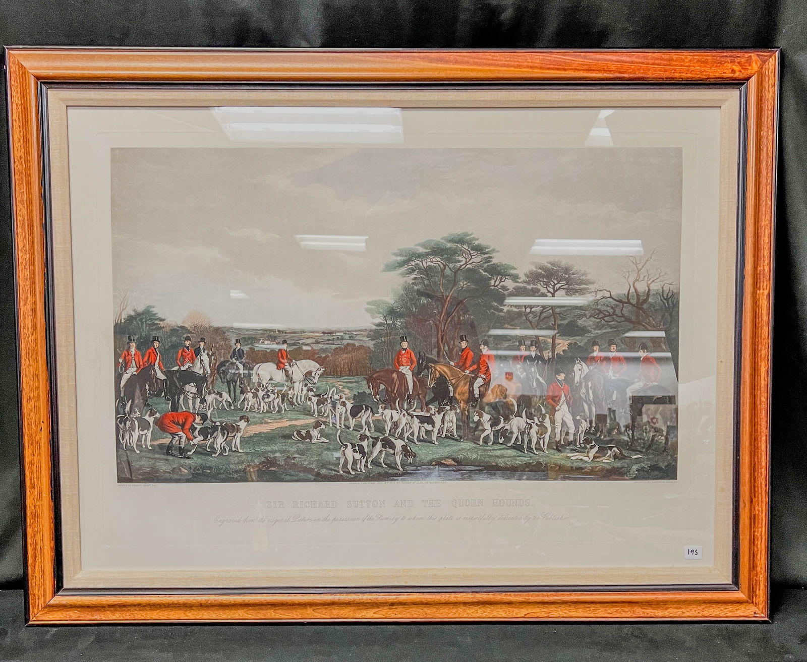 Hand Colored Equestrian Mezzotint (1 of 10)