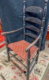 Early American Slat Back Great Chair ,c.1700-1710