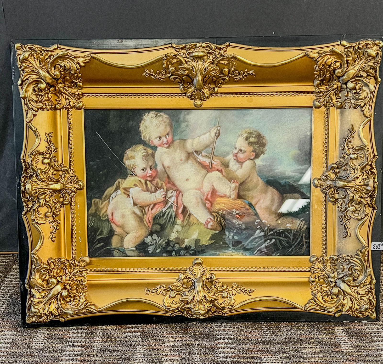 Brian Wood Pastel of Cupids (1 of 5)