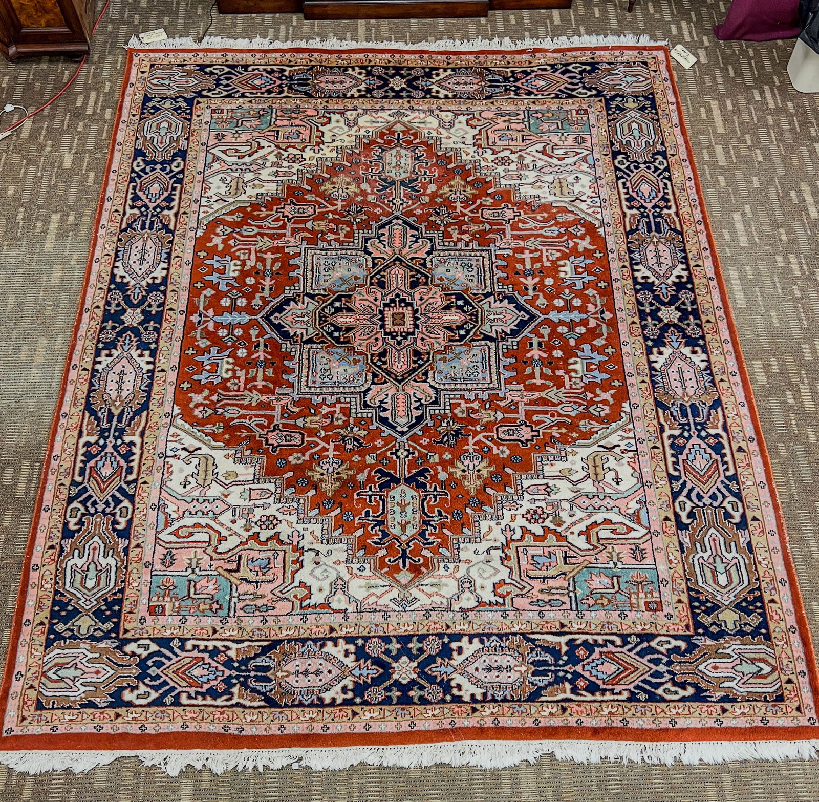 Tabriz Tabatabak Hand Tied Wool Rug (1 of 9)