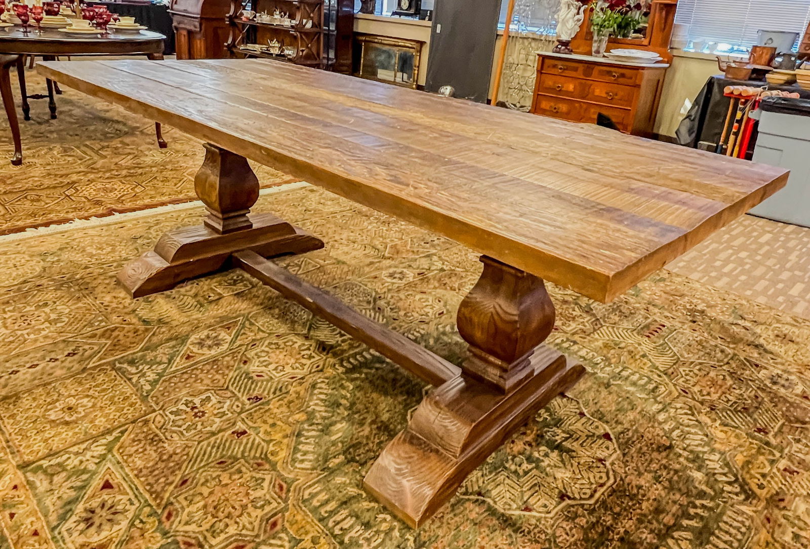 Designer Arhaus Reclaimed Wood Dining Table (1 of 8)