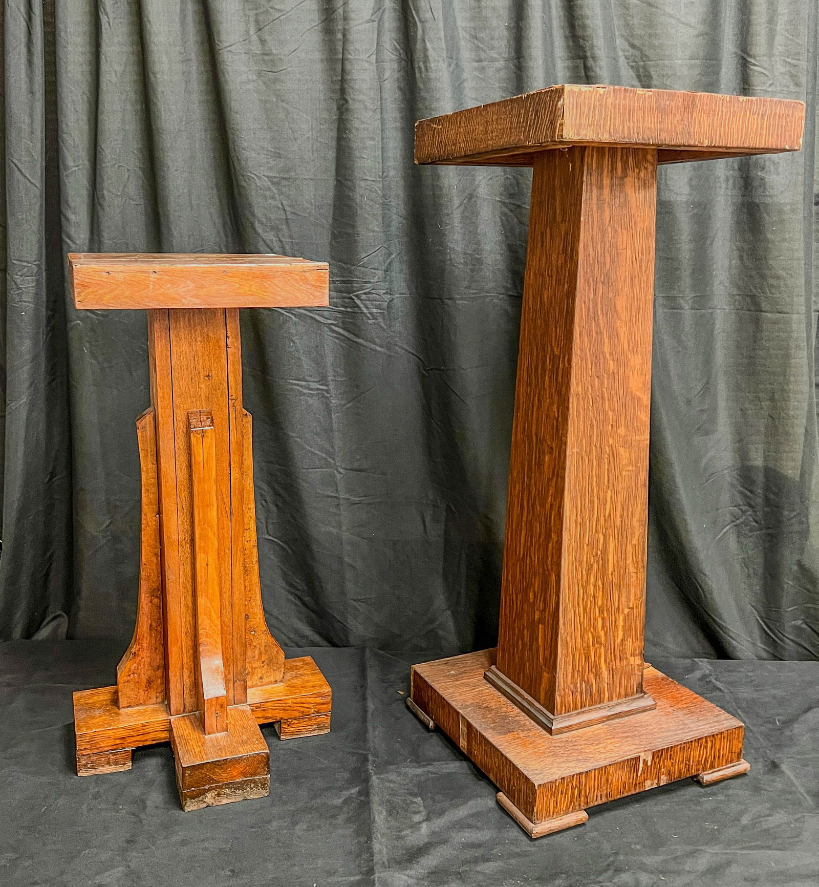 2 Arts and Crafts Plant Pedestals (1 of 9)