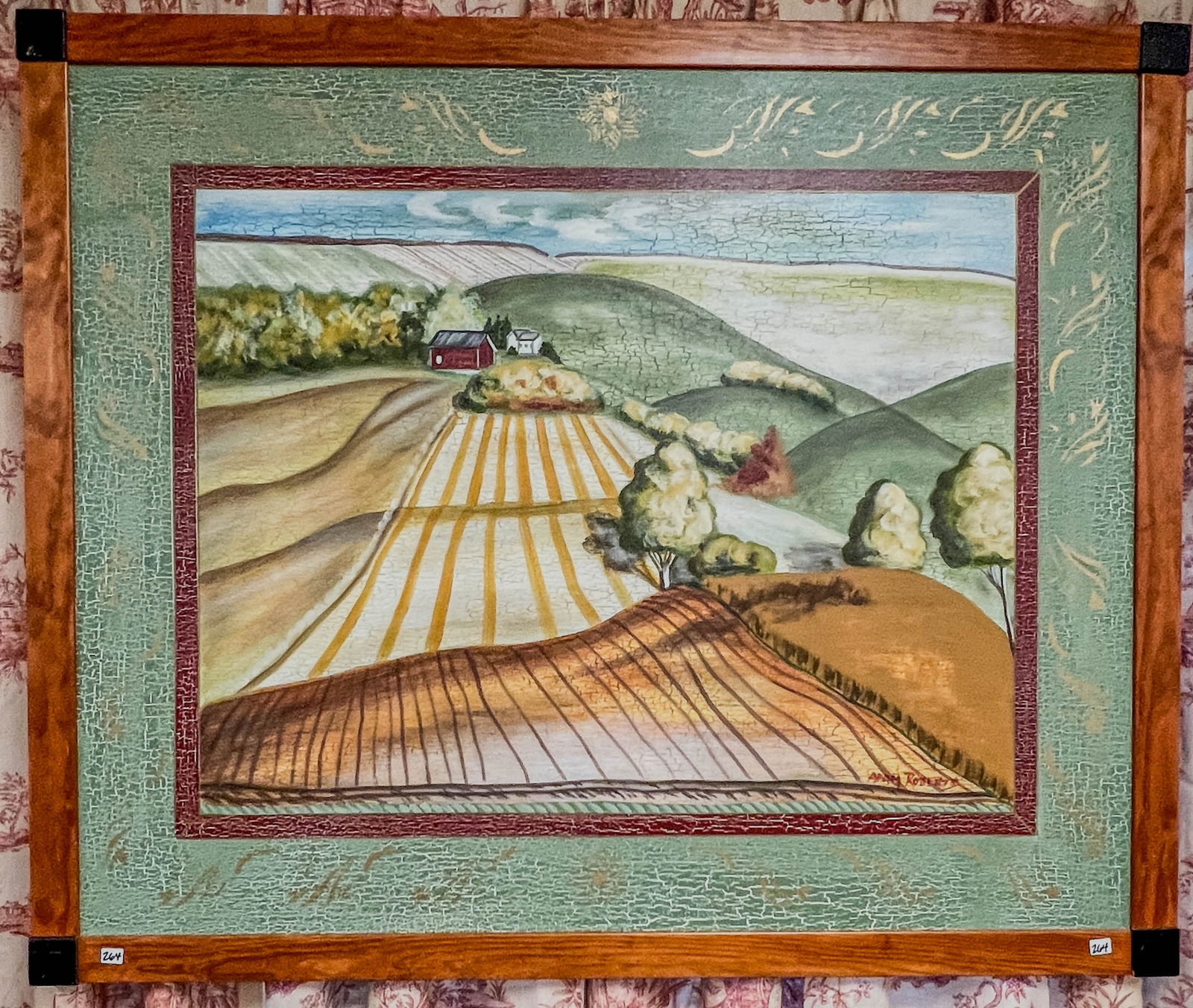 Adam Roberts WPA style Oil on Canvas (1 of 4)