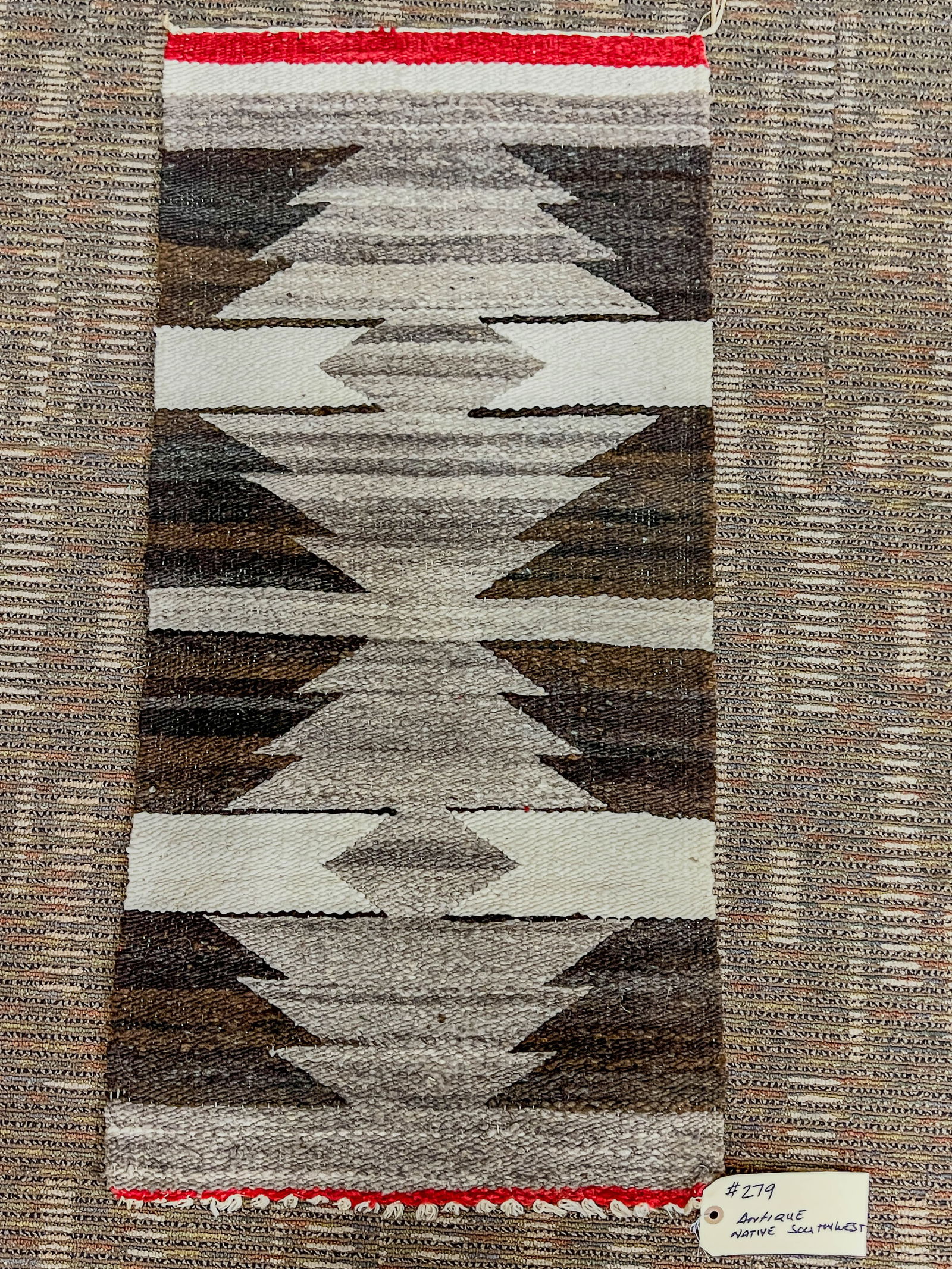 Antique Wool Navajo Southwestern Native American Rug (1 of 4)