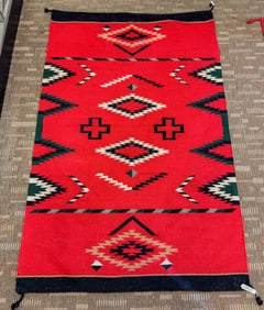 Southwest Hand Woven Indian Rug