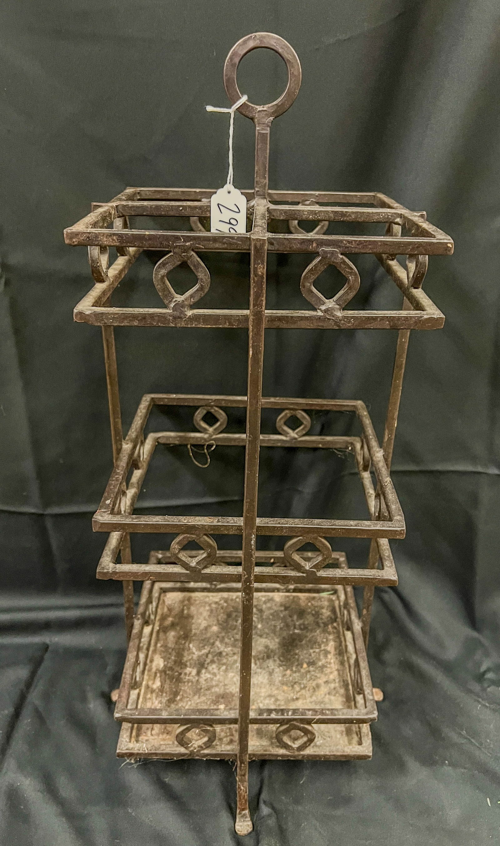 Art and Crafts Wrought Iron Umbrella Stand (1 of 6)
