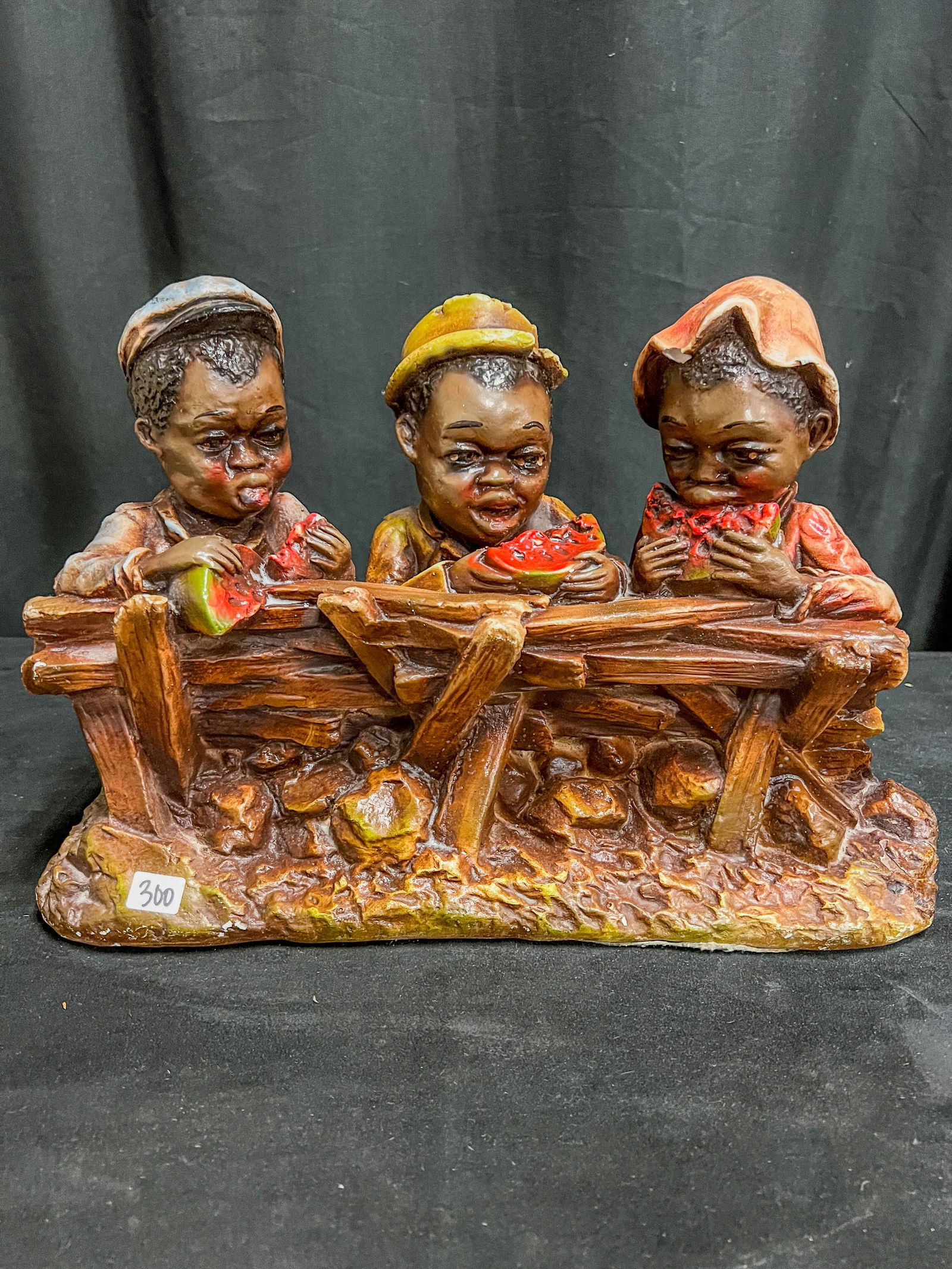 Black Americana 1920's Chalkware Children's Figures (1 of 8)