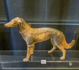 Cast Iron Borzoi Doorstop c. 1920