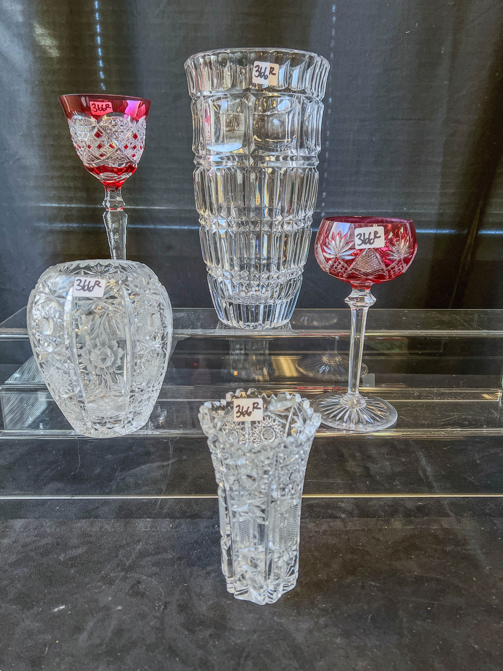 Group Of Crystal Vases, More! (1 of 7)