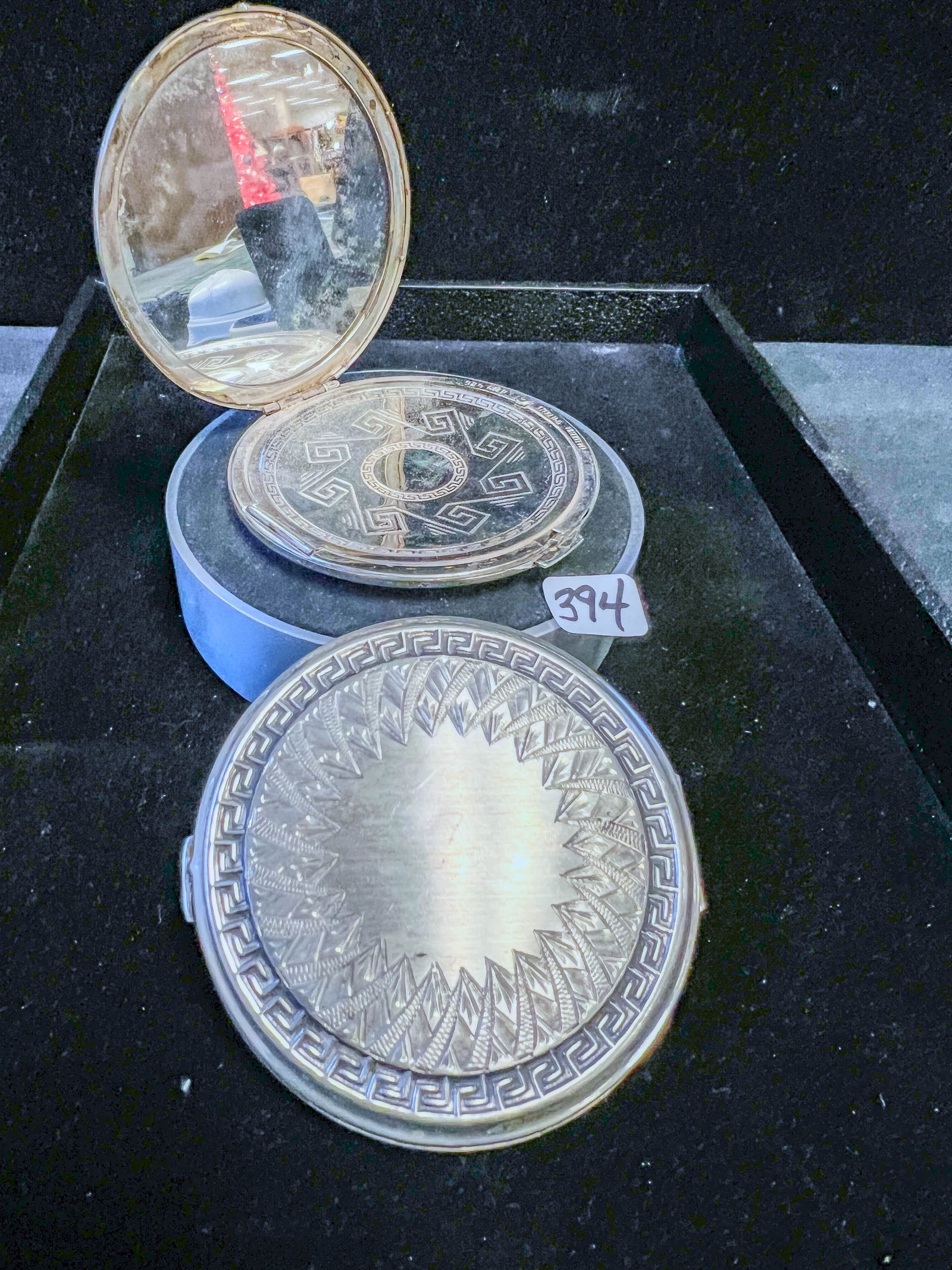 Two Vintage Sterling Makeup Compacts (1 of 15)
