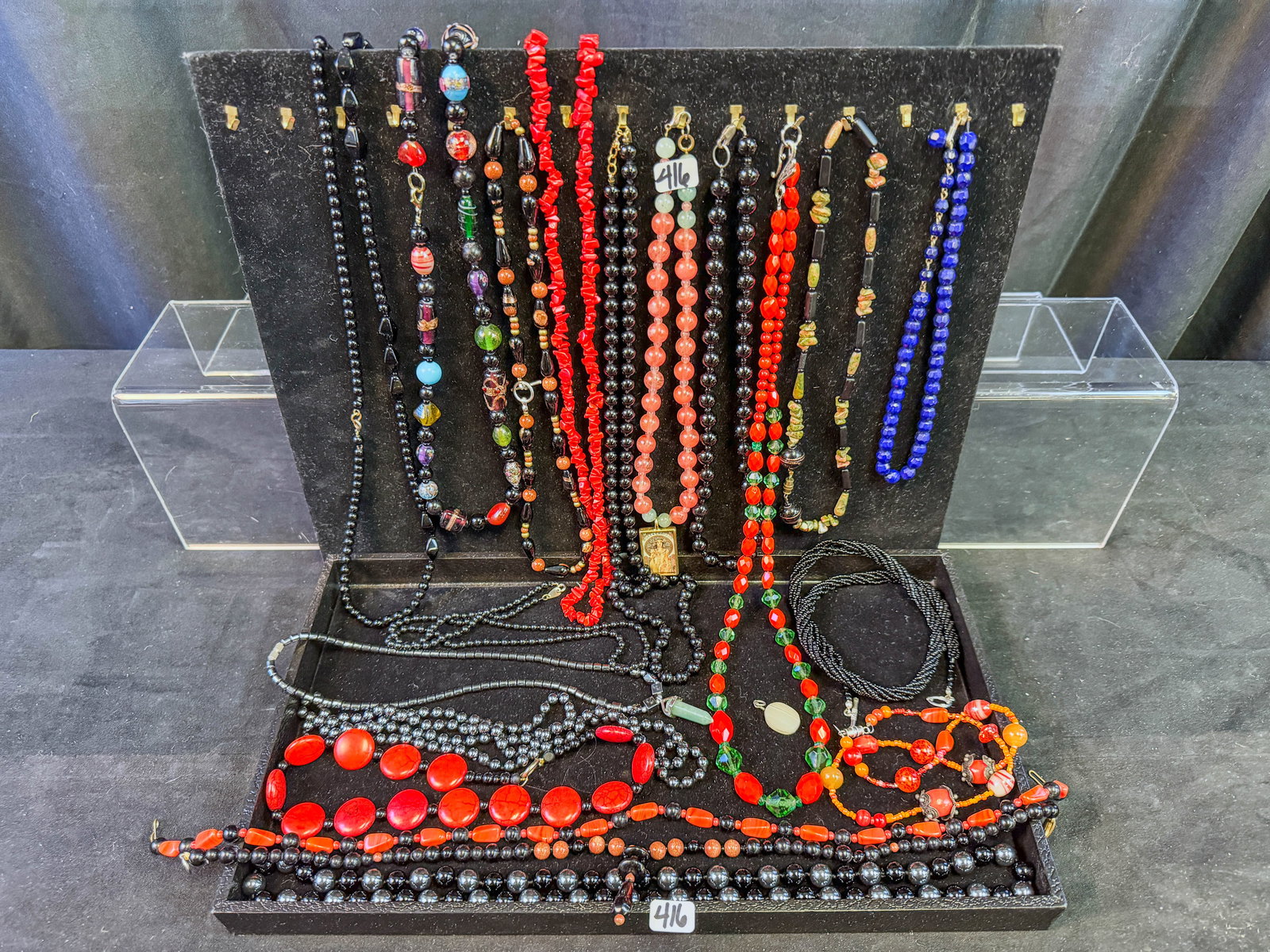 Group of Beaded Necklaces to include Rose Quartz, Hematite and More (1 of 3)