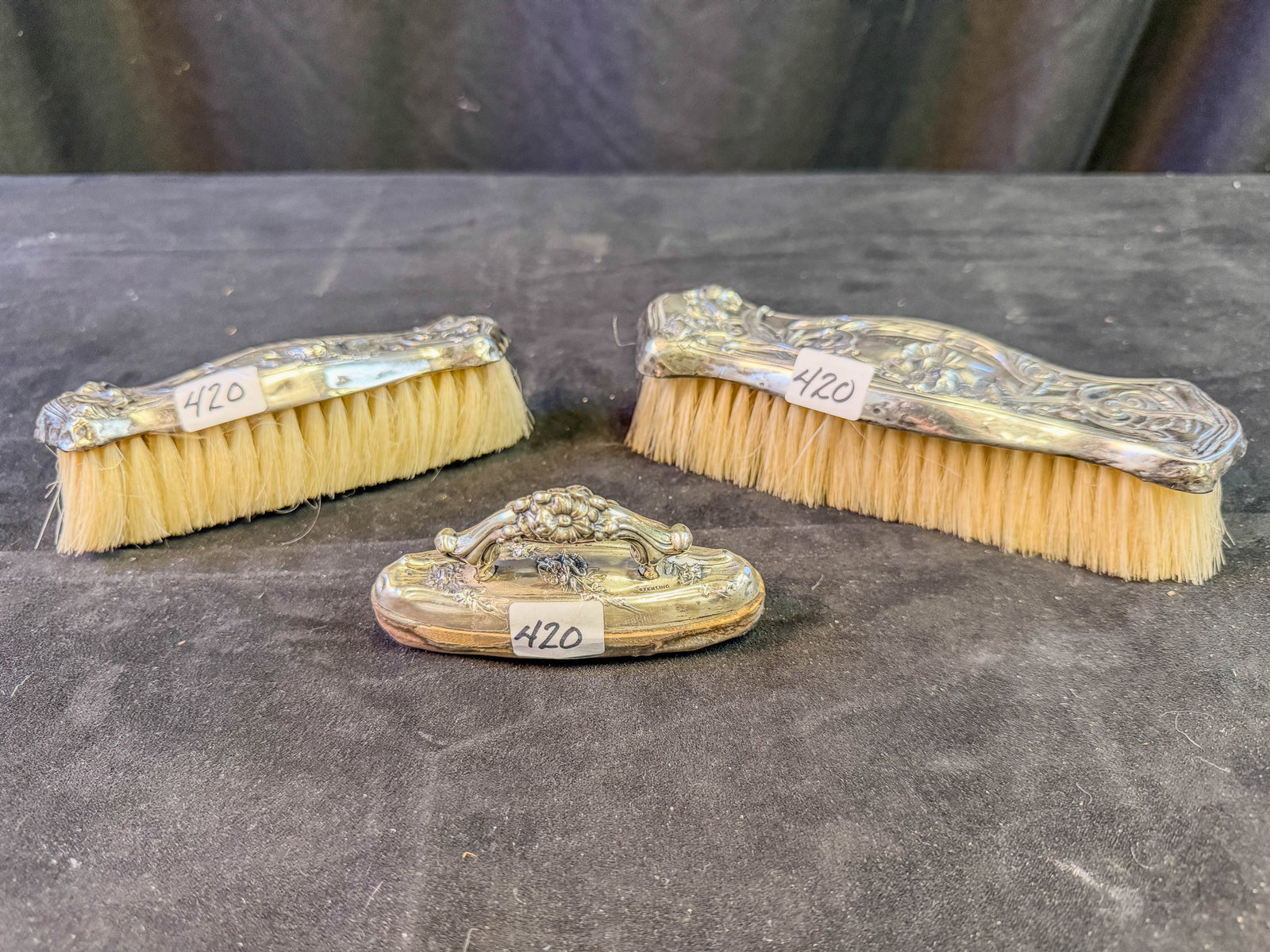 3 Sterling Vanity Set Pieces (1 of 4)