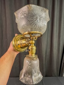 Gas Converted Electric Wall Sconce