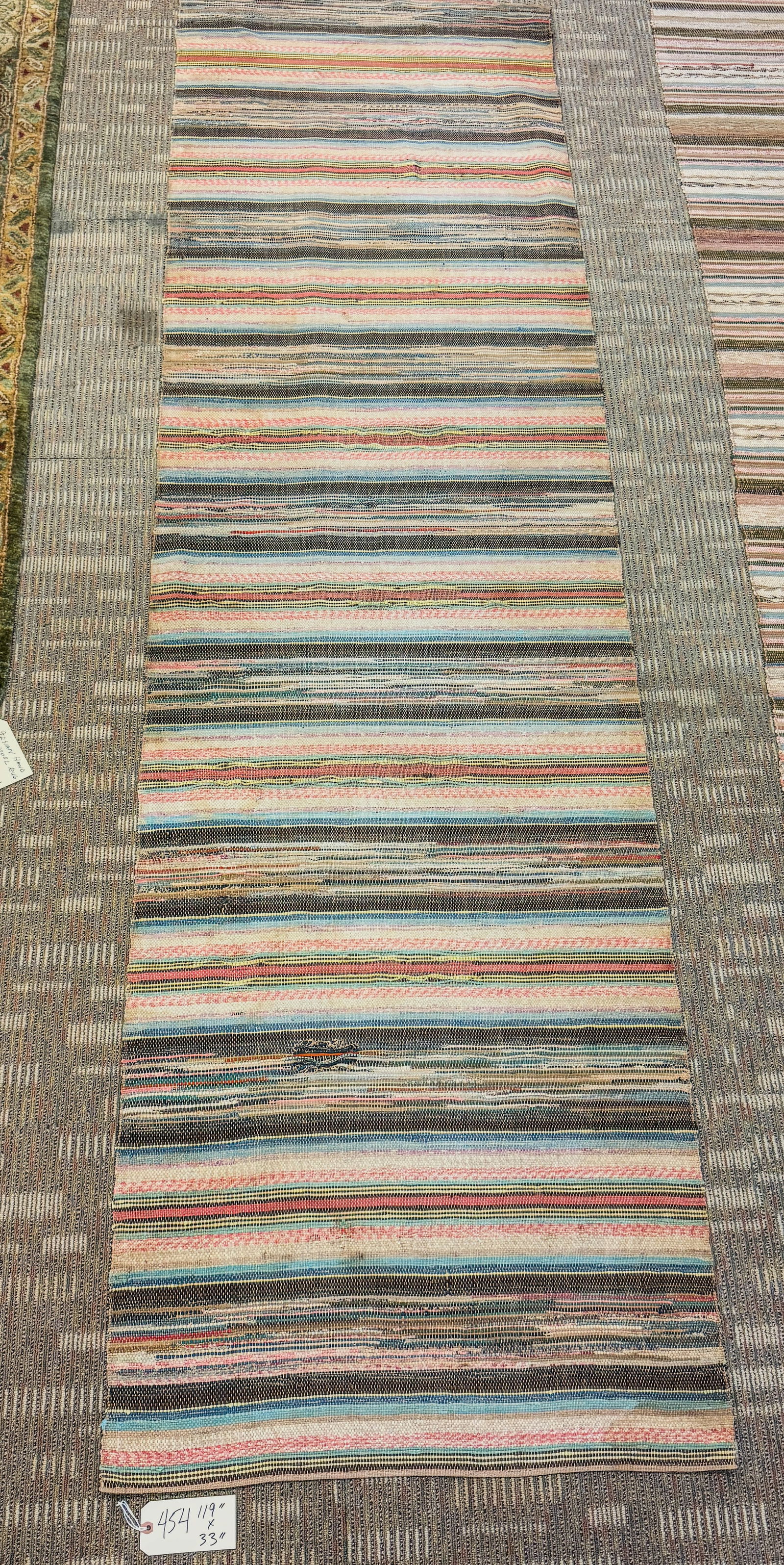Early Hand Made Rag Rug (1 of 6)