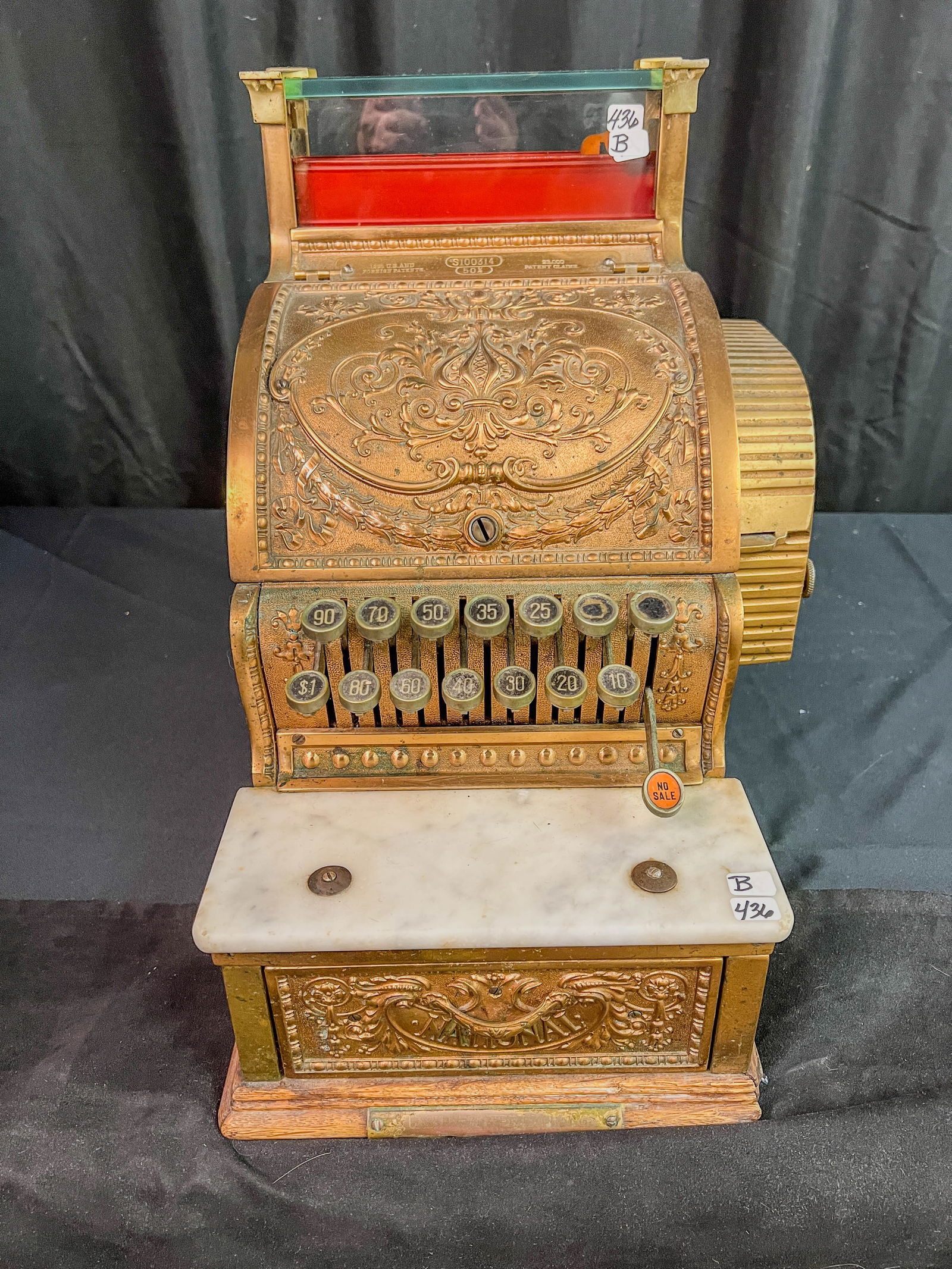 Brass National Candy Cash Register c.1900 (1 of 16)