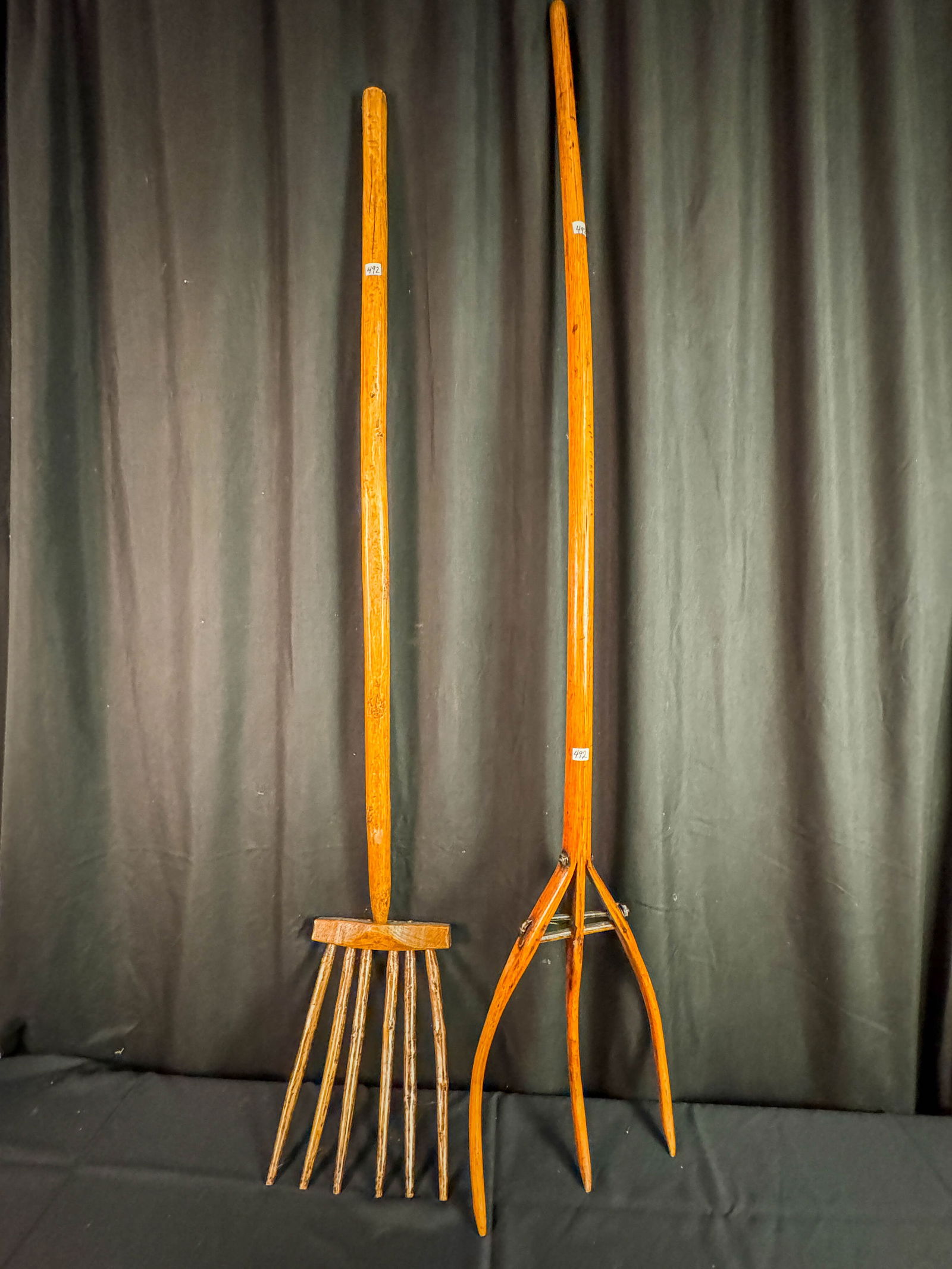 2 Antique Wooden Farm Rakes (1 of 4)