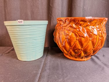 2 McCoy Pottery Planters