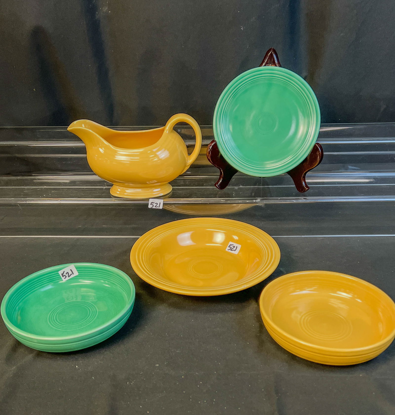 Fiesta Mixed Group Gravy, Bowls, Plate c. 1940/50's (1 of 10)
