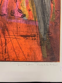 Dean Meeker Signed Intaglio "Folkloric de Mexico" C. 1960's