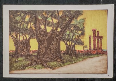 Dean Meeker Polymer Intaglio/Serigraph C.1960's