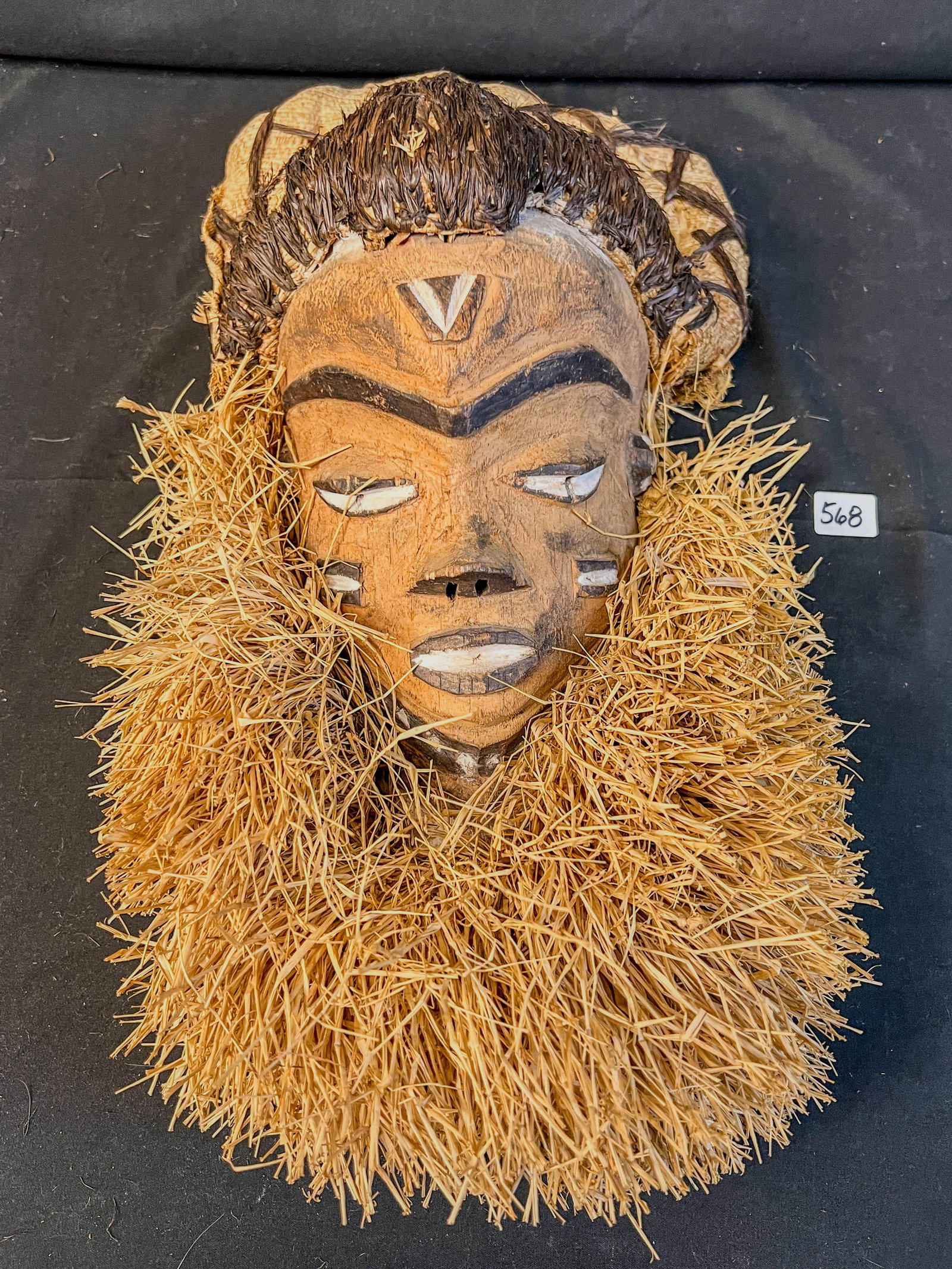 Antique African Pende Mask of Feminine Soothsayer Nganga Ngombo (1 of 6)