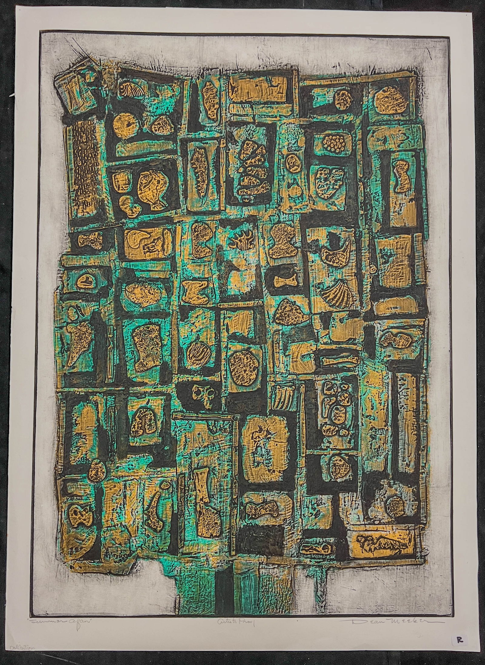 Dean Meeker Polymer Intaglio and Collagraph, Signed c. 1961 (1 of 7)